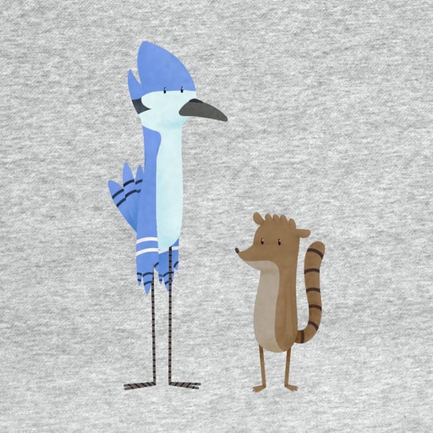 Regular Bird and Raccoon by Imaplatypus